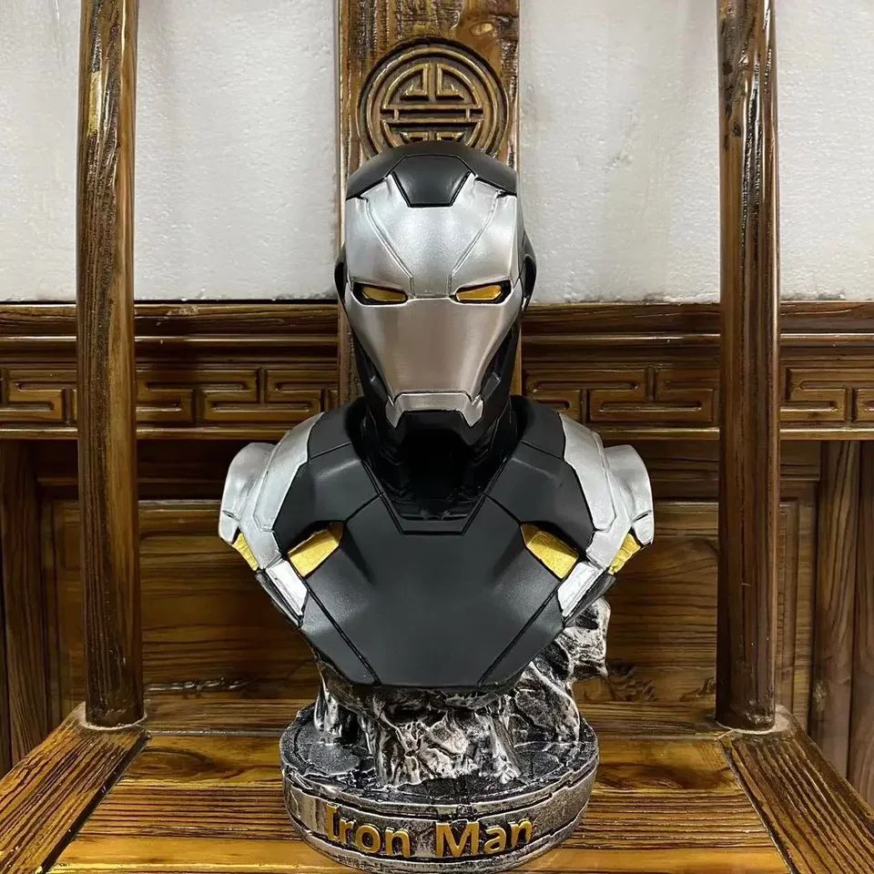Avengers Iron Man Anime Periférny Marvel Black Panther Bust 1: 1 Obývacia izba Ozdobná izba