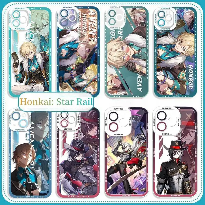 Aventurine Honkai Star Rail Puzdet pre puzdro pre Xiaomi POCO F5 X5 PRO X4 X3 NFC GT M3 5G F3 MI 11T Pro Lite Cover Boothill Anime Anime