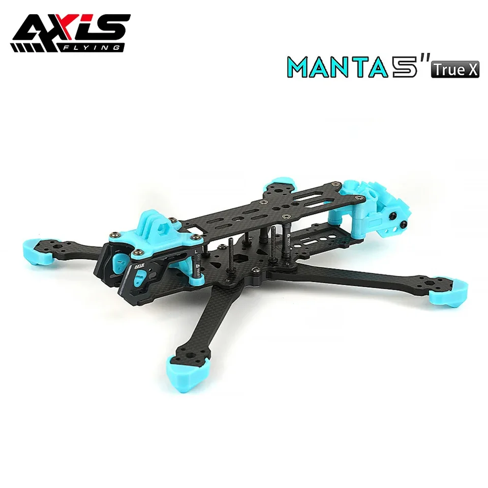 Axisflying Manta V2 5 palcového uhlíkového vlákna True X Rámové súpravy 238 mm rázvor 5 mm hrúbka ramena pre RC FPV 5 palcov Freestyle Drone