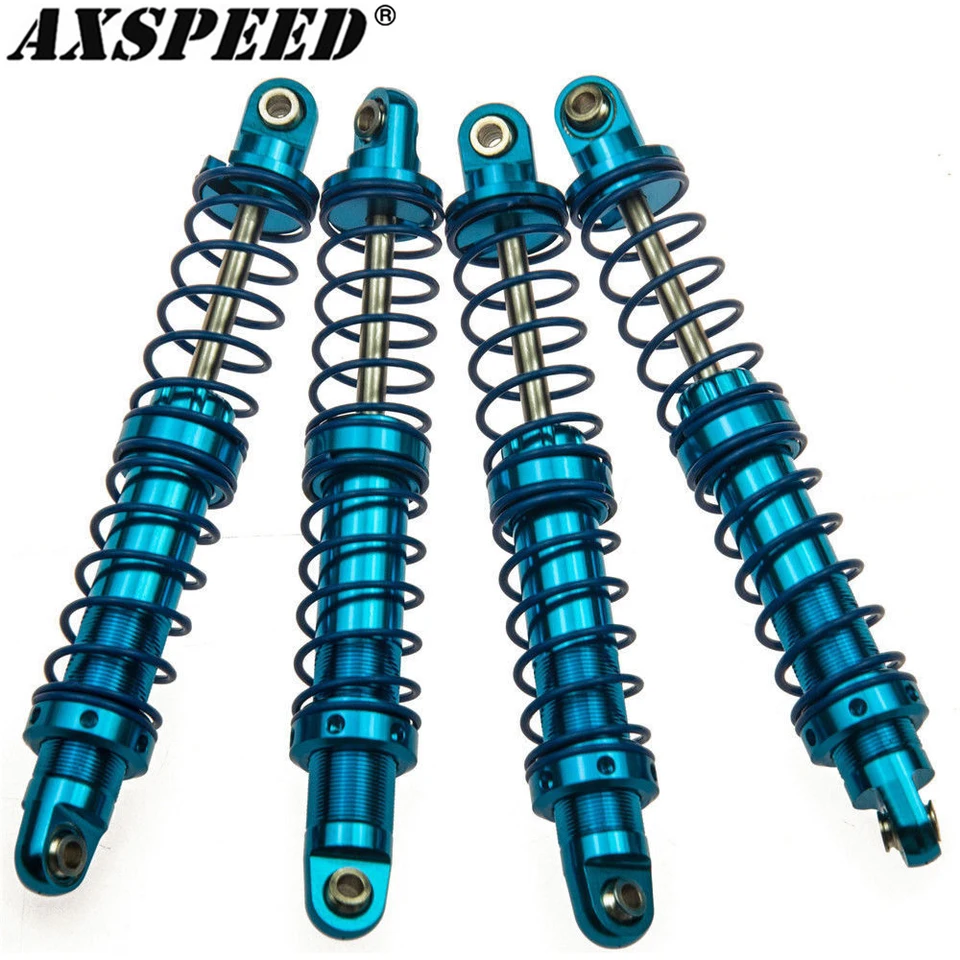 AxSpeed ​​4ks kovové tlmiče nárazov 70/80/10/10/100/110/120 mm olejový tlmič pre 1/10 RC Car Crawler Axial SCX10 D90 D110 TRX4