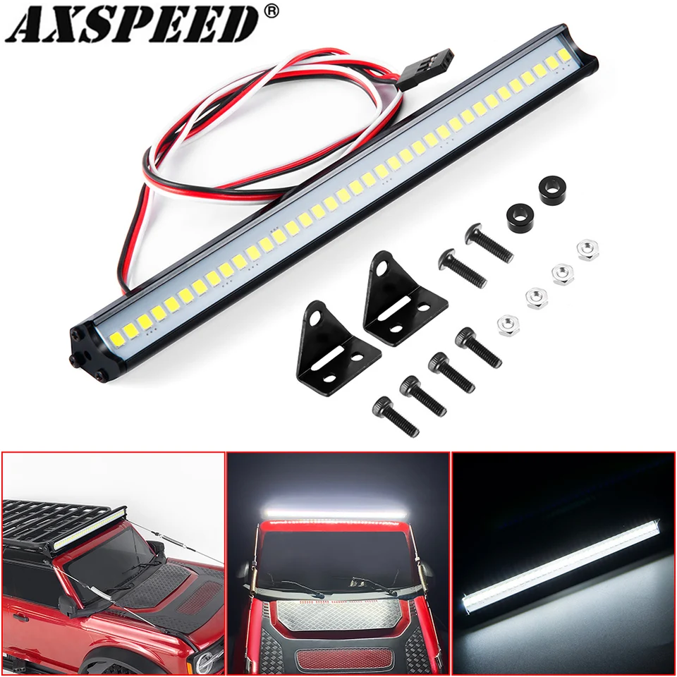 AxSpeed ​​RC RC Strešné svetlo 36led Svetelná strešná lampa pre 1/10 TRX4 Axiálny SCX10 RC ROCK ROCK CRACKLER ACTION