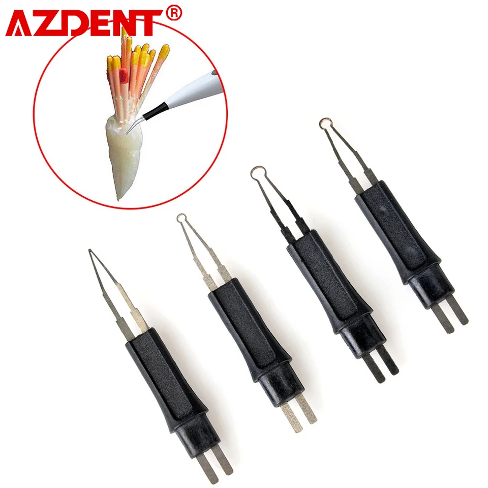 AzDent 4 TIPS/SET na zubnú zubnú gumovú gumu CUTTER ENDO GUTTA CUTTA Zime bieliace orálne hygiena Orálne starostlivosť 10set