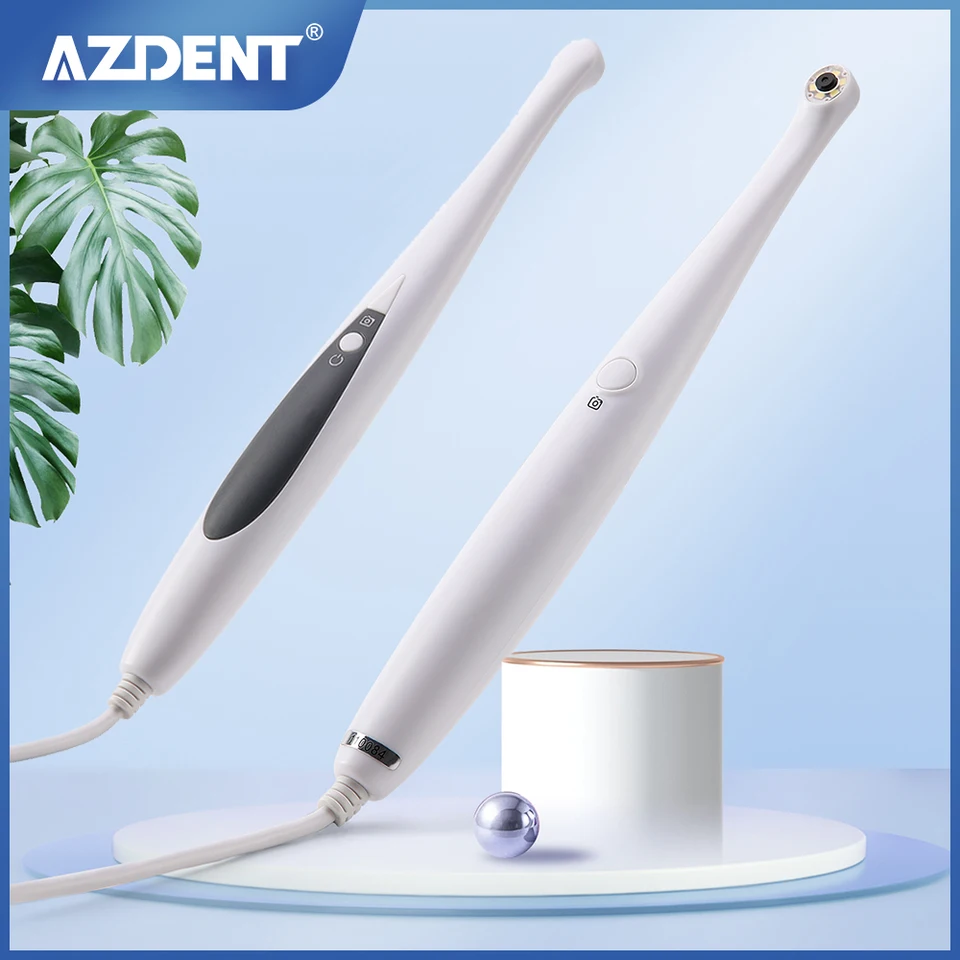 AzDent USB Intraorálna kamera magnetický držiak 1/4 CMOS objektív 6 biele LED svetlá 13,0 mega pixelov Intra perorálna kamera Zubný zubný lekár