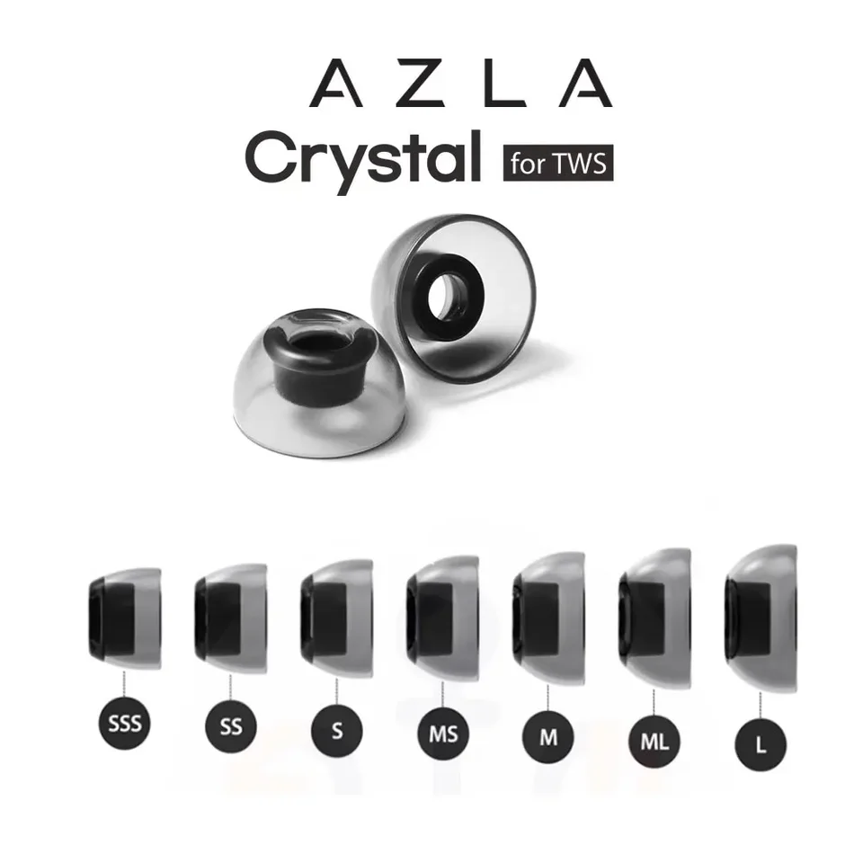 Azla sednaearfit kryštálové dochy pre slúchadlá TWS Anti-Slip Silikónové uší pre Enco x 85T Galaxy Buds 2 Sennheiser