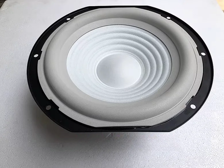 B-459 Biela povodia 8 palcov čistý reproduktor reproduktora s dvojitou hlasovou cievkou na okraj okraja dlhého zdvihu 80W 6ohm 1ks