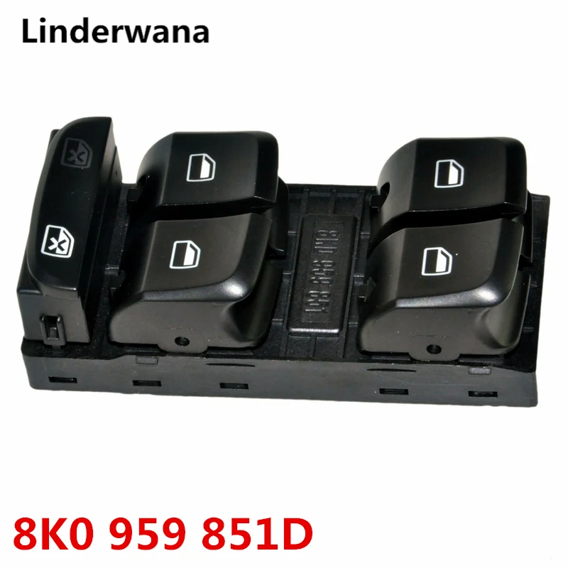 B pre Audi Q5 A4 S4 B8 A5 S5 8K0 959 851D Ovládací spínač ovládacieho tlačidla Ovládacie okno