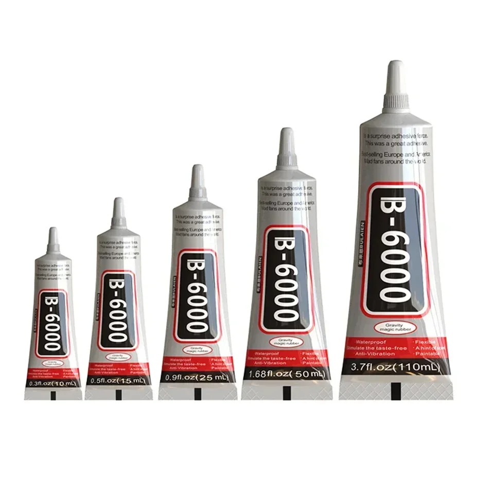 B6000 10 ml kamienok Crystal Adhesívny mobilný telefón obrazovka Super lepidlo na opravu šperkov DIY remeselníky