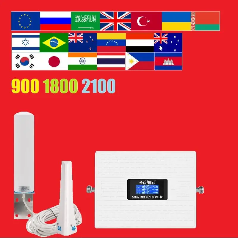B8 B3 B1 900 1800 2100 Tri-Band 3G 4G LTE FDD UMTS SIGNALE ZOSPORE 4G Zosilňovač signálu s OMNI 360 ANTENNA FURMET