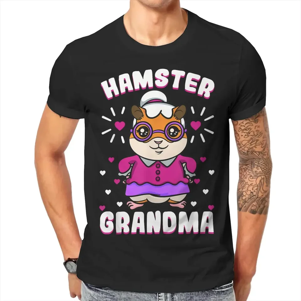 Babička Sýrska Campbell's Dwarf Roborovski Granny Grafické tričko Roztomilý škrečok zvieracie tlačiareň Streetwear Pohodlné tričko