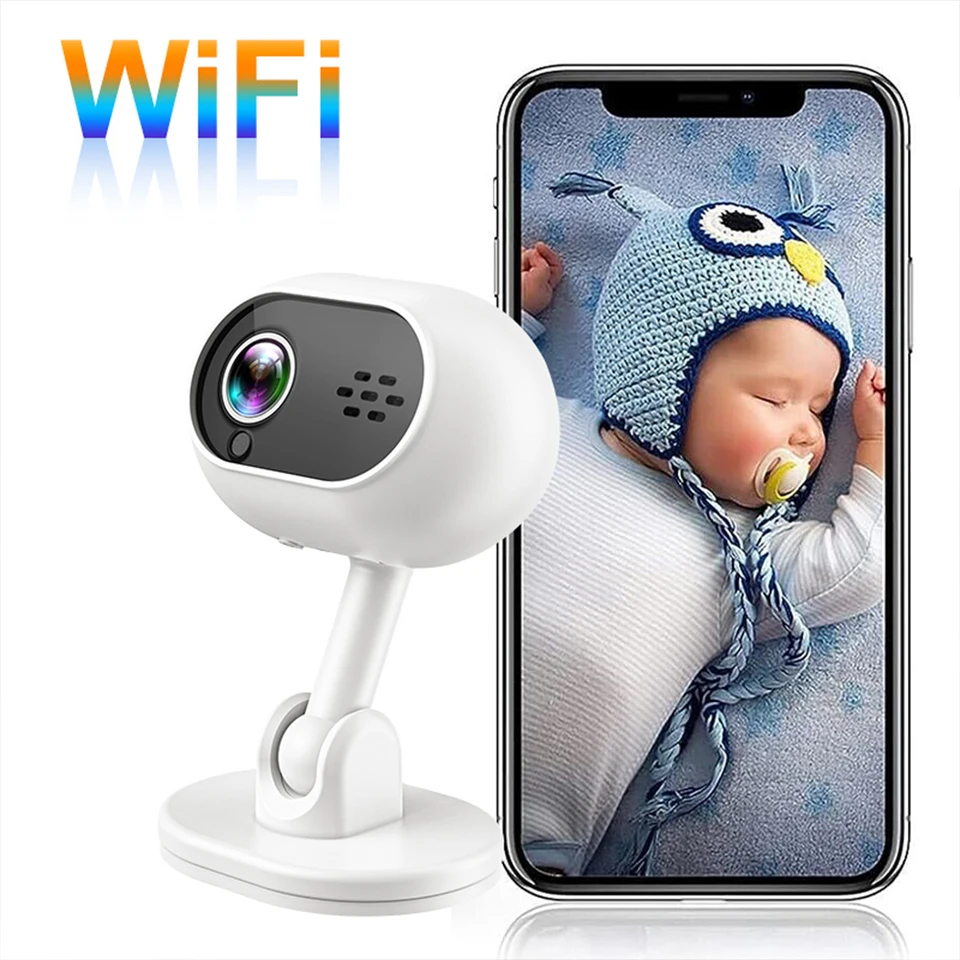 Baby Monitor 1080p WiFi Dozorný fotoaparát video Intercom Digitálne fotoaparáty ochrana bezpečnostnej ochrany pre bezpečnostnú kameru WiFi WiFi