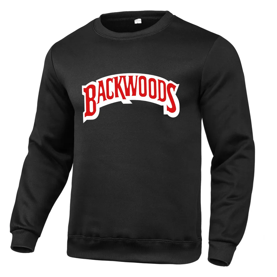 Backwoods mikina pánsky módny list grafika tlačená mikina Príležitostne harajuku streetwear crewneck kapucňa bežecká športové oblečenie