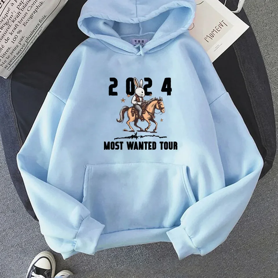 Bad Bunny Nový album Nadie Sabe Lo Que Va Va Pasar Manana Cute Rabbit Unisex Hoodies Kpop Street Kpop módne mikiny populárne
