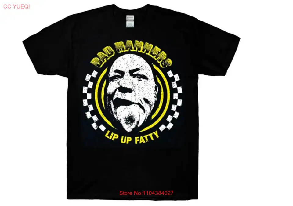 Bad Manners Head Lip Up Fatty Logo, Ska'n'b, Lip Up Fatty, London Tričko dlhé rukávy