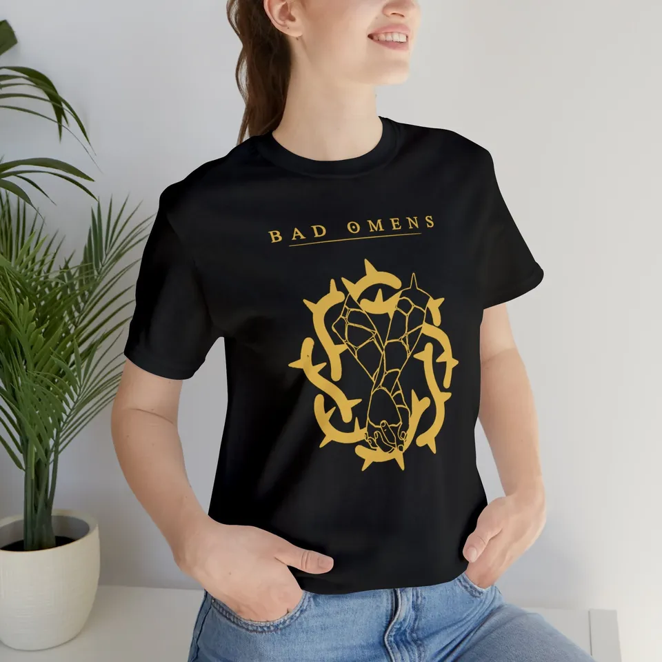 Bad Omens Gold Trit Rock Band Merch Tour Noah Sebastian