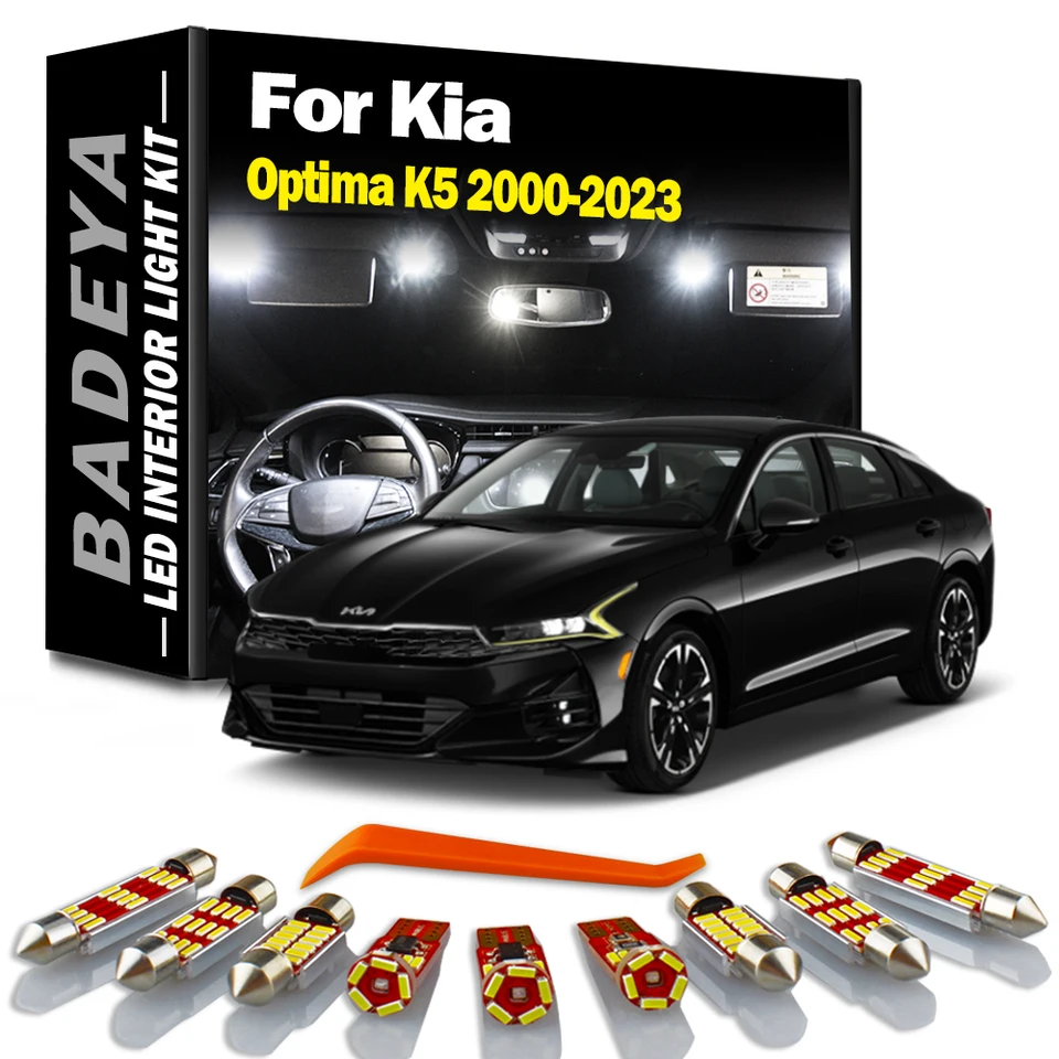 BADEYA LED Vnútorné číslo Vnútorná doska SVETLO SVETLA PRE KIA OPTIMA K5 2000- 2018 2019 2020 2021 2022 2023