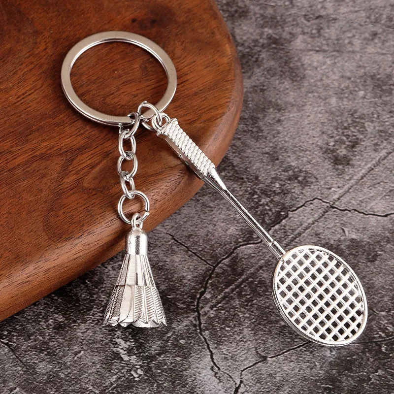 Badminton Keychain Prívesok Sports Sport Small Souvenír Darček pre SkoDa Vrs Octavia A7 Superb 2 Fabia Rapid Yeti Kodiaq Kamiq Karoq