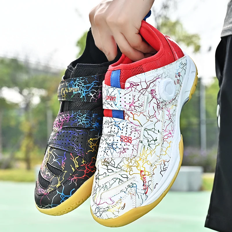 Badminton topánky Men Dámske páry stolové tenisové topánky volejbalové tenisky Šport proti lyžičke Zapatillas Tenis Luxury Brand Designer