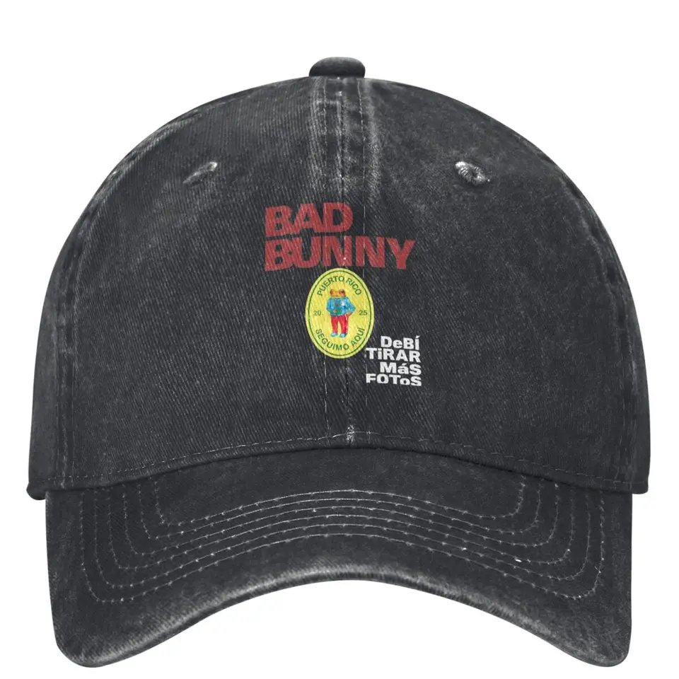 Bads Bunnys DTMF debi Tirar Mas Fotos 2025 Album Absmoty Adsure Baseball Caps Caps Hat Casual Outdoor Cottouts Sun Cap