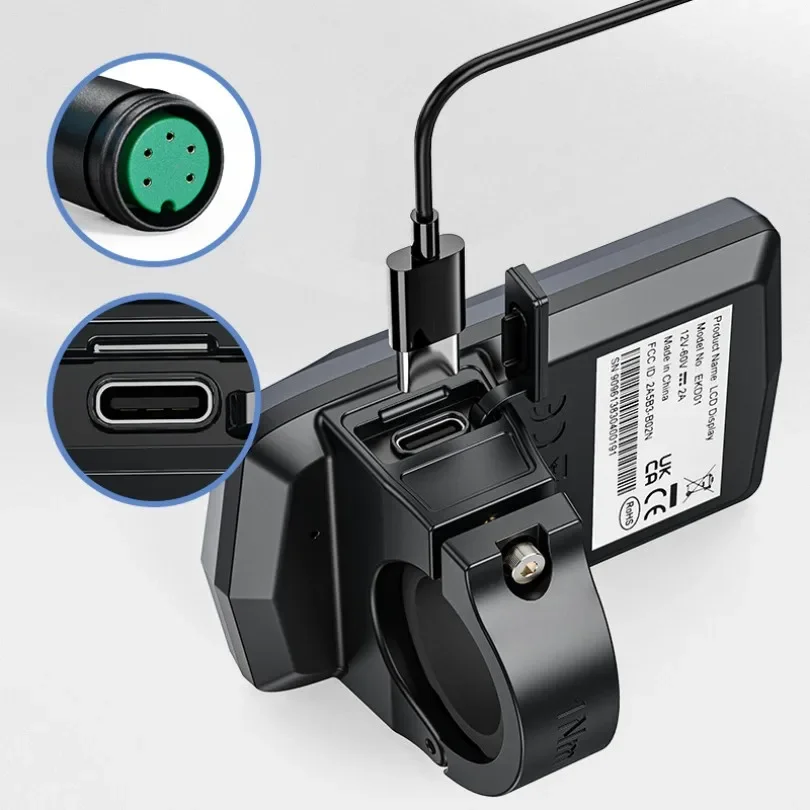 Bafang B02 Ebike LCD vodotesná adaptácia displeja BBS HD Hub Motor Computer pre prístupnosť aplikácií