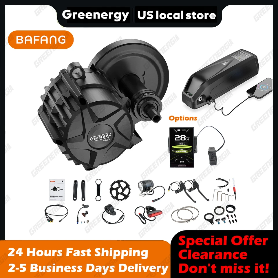 Bafang M625 M325 750W 1000W 500W Mid Drive Kit 48V 52V batéria 20/19,2/17,5 AHAD EBike Conversion Kit Electric Bike Conversion Kit