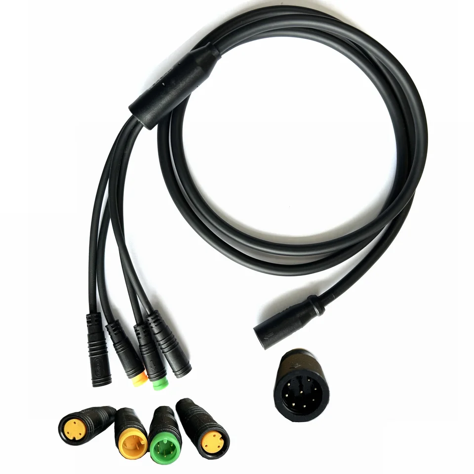 BAFang Motor 1T4 Zostava kábla Fit Fit pre štandardné usporiadanie bafang BBS01B BBS02B Vodotesný kábel kábla
