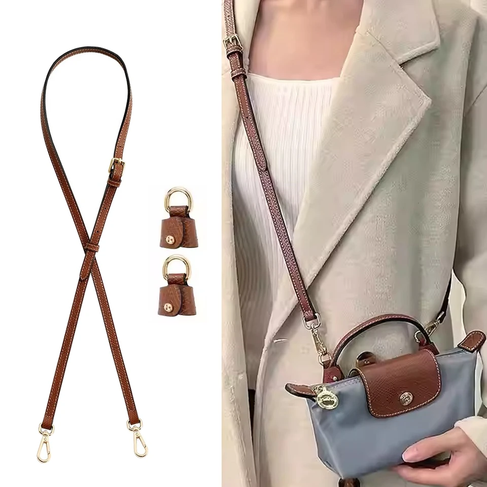 Bag remienok pre nový Longchamp Mini ramenný popruh knedle Crossbody Bag Perforované konverzné príslušenstvo pre remienok bez vrecka bez úderu