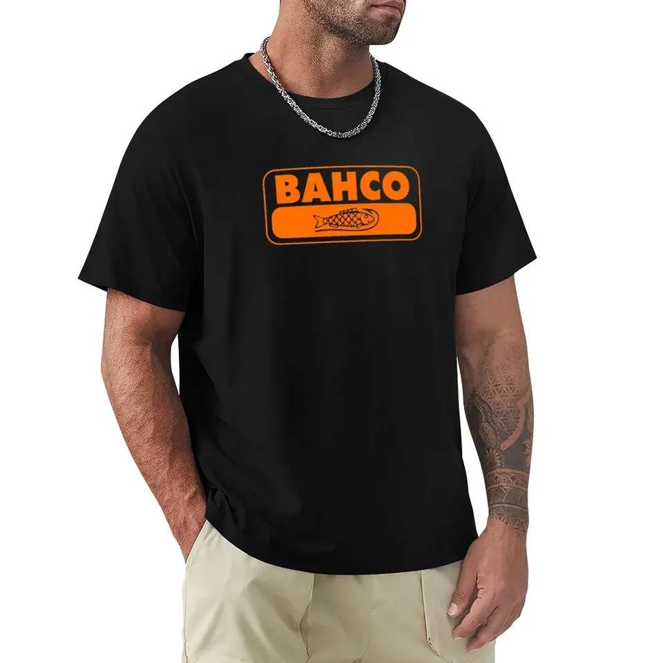 Bahco Tools Orange Fish Logo Dizajn Tričko Vintage letné vrcholy pánske tričko grafika
