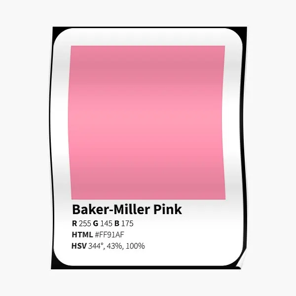 Baker Miller Pink Pantone Plagát maľba dekorácie miestnosť umenie vtipné nástenné dekorácie moderné nástenné maľby vintage domáci obrázok tlač