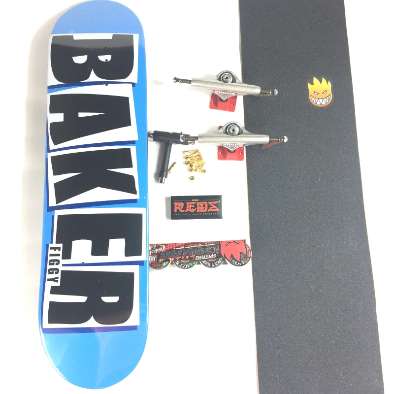 Baker Skateboard Kompletné súpravy 100% Kanada North America Maple 7 Plyn Cold Press Decks Double Rocker 7.75 8.0 8.25 8,5 palca s