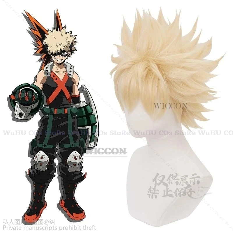 Bakugou Pánske katsuki cosplay môj hrdina Dámska parochňa anime cosplays akademickú obij