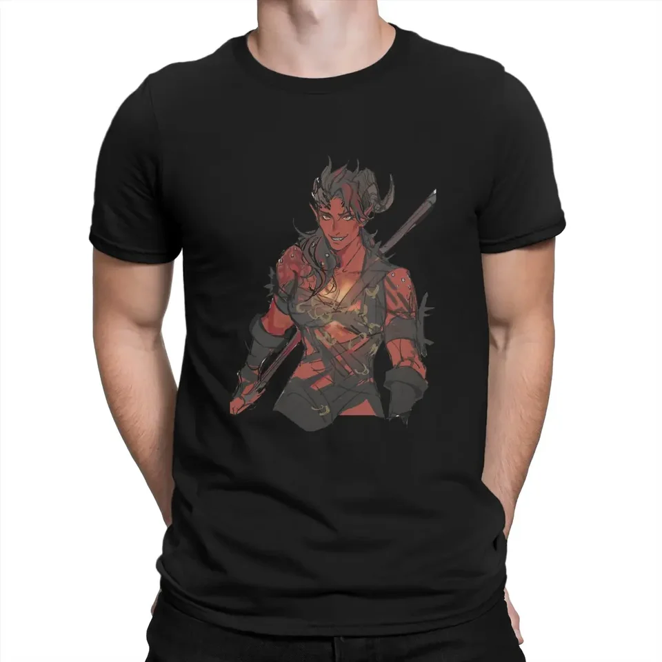 Baldurs Gate Game Man Tshirt Karlach postava výrazná tričko harajuku mikiny hipster