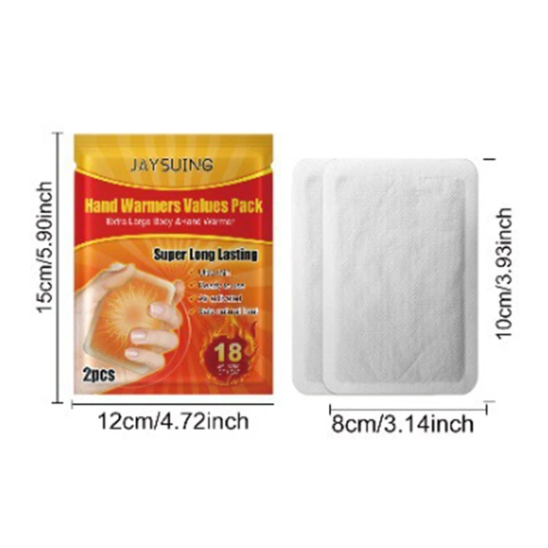Balenie 2/20ks krabičky Pohodlné prenosné samovyohrievacie podložky Zimné teplé pasty Ručné nohy ohrievače tepelne balíčky Cold Proof C6ue