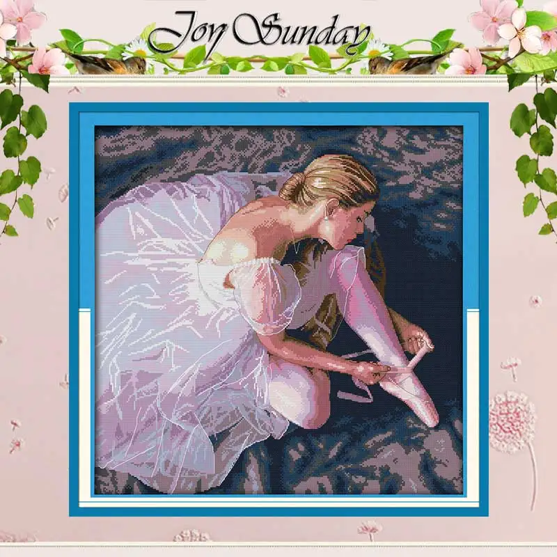 Balerínske vzory spočítané krížové stehy Set DIY 11CT 14CT 16CT OTMENNÁ DMC Cross-Stitch Kit vyšíva