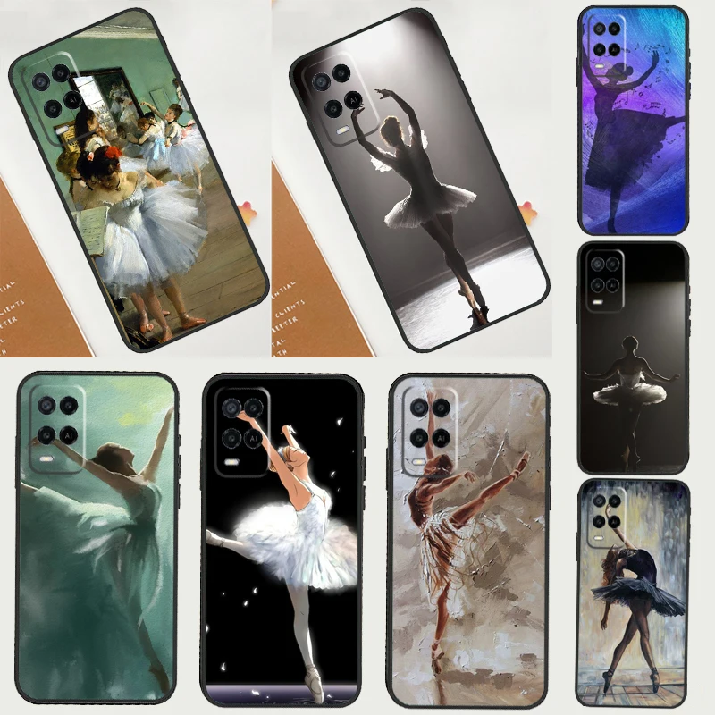 Baletná balerína tanečnica pre Oppo Find X5 X3 Pro A53S A5 A9 A31 A53 A1K A15 A52 A72 A83 A91 A93 A54 A74 A94