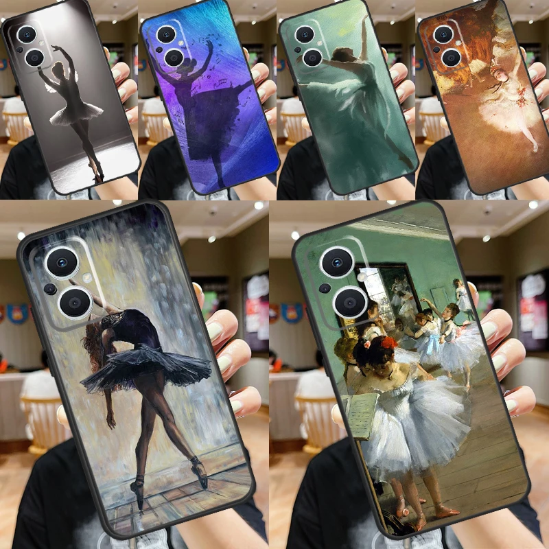 Baletný balerínsky tanečník pre Oppo Reno 11f 8t 4Z 5Z 4 6 7 8 5 Lite 10 Pro Oppo Nájdenie x2 x3 lite x5 x6 Pro Cover