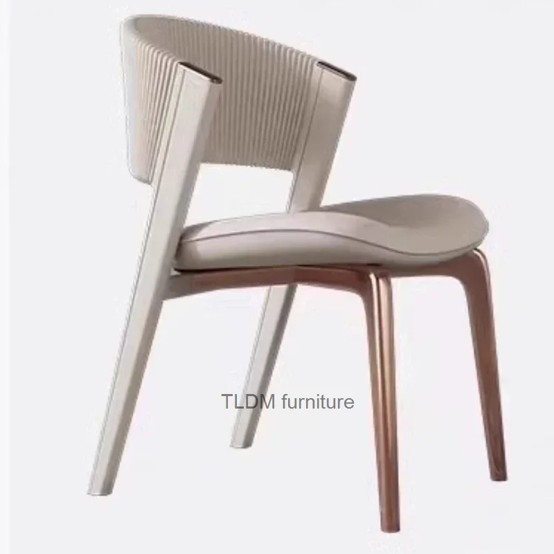 Balkón Minimalistický dizajnér jedálenské stoličky herné kovové stoličky talianska spálňa Silla Comedor Home Furniture YQ50DC