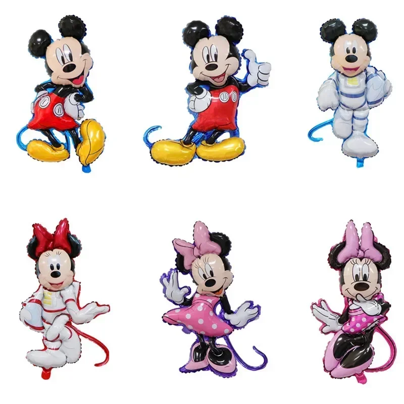 Balóny Mickey Minnie Mouse Balóny Disney Cartoon Foil Balón bábätká narodeninová oslava dekorácie Detské hračky Air Gift