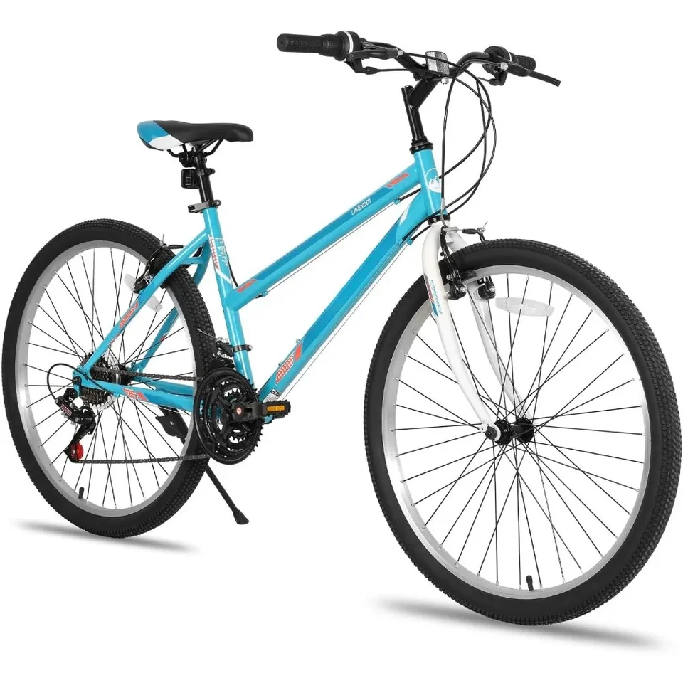 Bamcbase Womens Mountain Bike, 24 26 palcových 21 rýchlostí Hybridné bicykle pre dospelých, Sport Hardtail Trail MTB