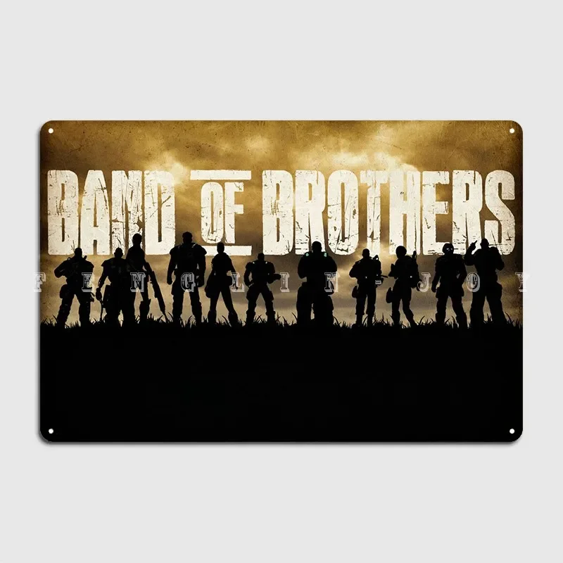 Band of Brothers Metal Sign Wall Painting Décor Pub Retro Tin Sign plagát