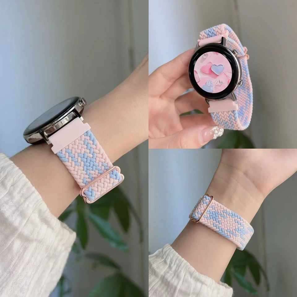 Band pre Samsung Galaxy Watch 7 Fe 5 Pro 4 6 Classic 44 mm 40 mm nylon Braided Sport Correa Correa Galaxy Watch 7 Strap