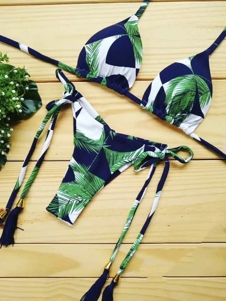 Bandage Bikinis 2022 Mujer Brazílsky bikiny Set plavky Ženy plavecký oblek motýľa tlačia
