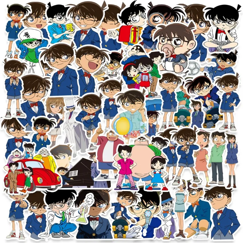Bandai 50/60/70ks detektív Conan Anime Cartoon Herofter nálepka Príručka dekorácie kufrový kufrový skateboard vodotesná nálepka