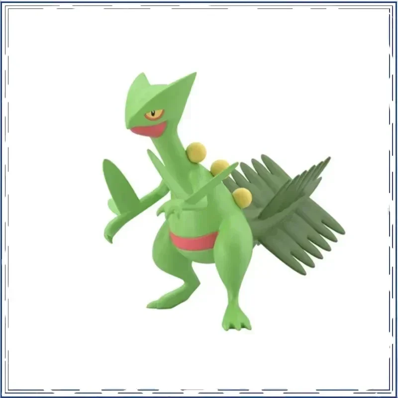 Bandai Anime Pokemon Swampert Sceptile Gifts pre deti bez obalov Originálne akčné figúrky modely hračiek