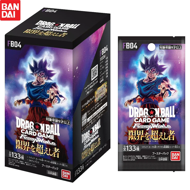 Bandai Dragon Ball Super Card Game Fusion World Ultra Limit Booster Box FB04 Collection Card Card
