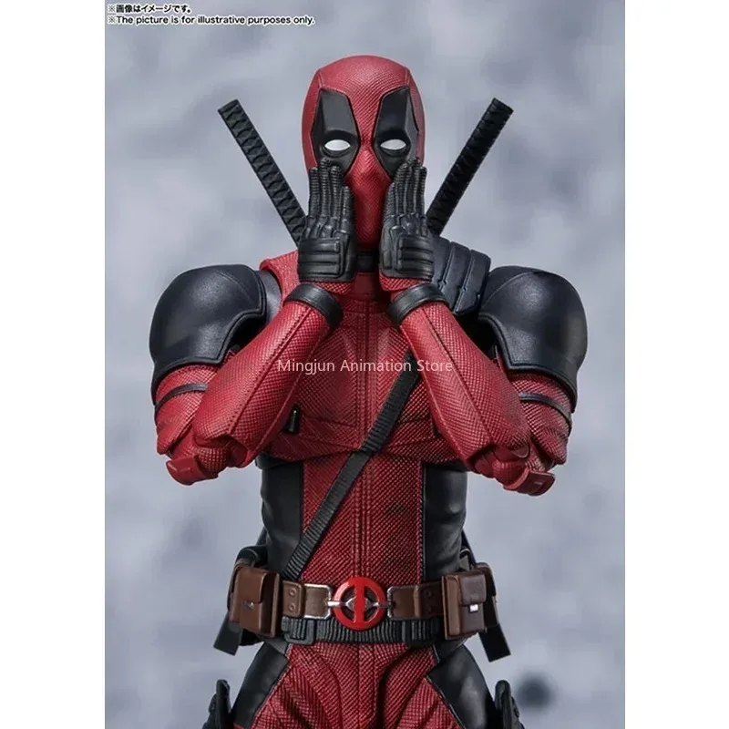 Bandai-Figura de Acción de Deadpool 2, Deadpool SHF, Deadpool 1,0, Juguetes en CaJa Pvc, Modelo Coleccionable Original En Stock