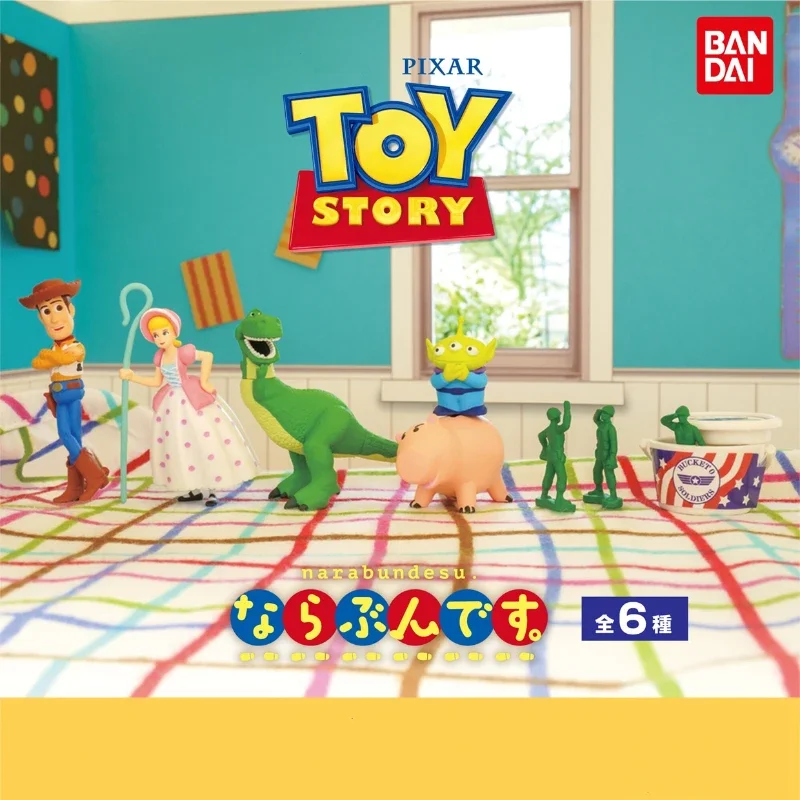 Bandai Gashapon Capsule Toys Toystorys queuings Dolls Woodys Boes Peeps Alians Action Figures anime postavy Darčeky pre deti