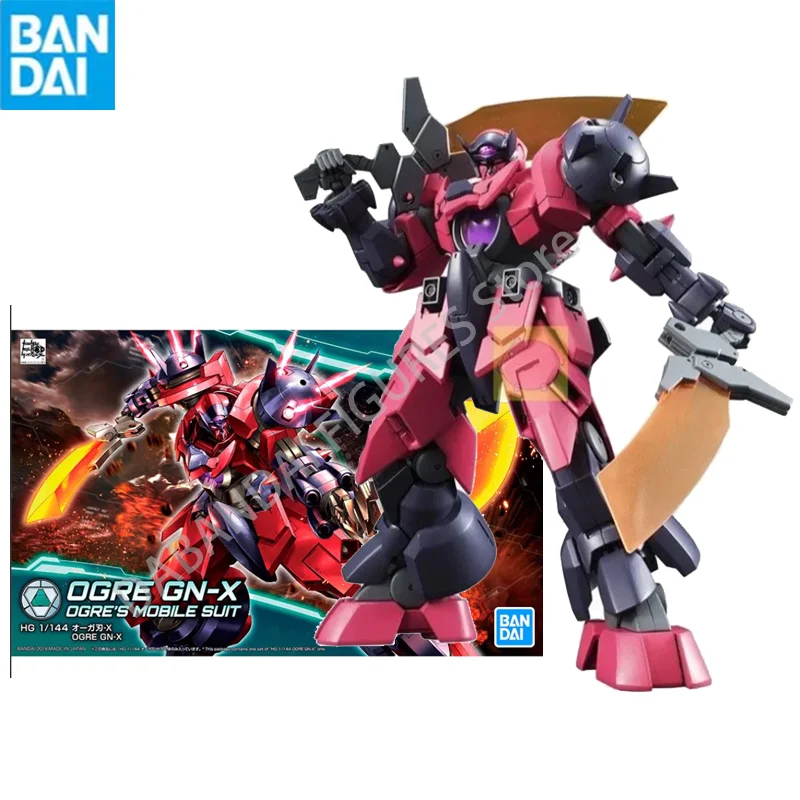 Bandai Gunpla Hg 1/144 OGRE GN-X Mobilný oblek Gundam Model Model Vysokej kvality Zberateľné anime robotické súpravy modely pre deti darček