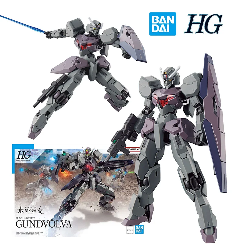 Bandai Hg 1/144 Gundvolva 14cm Gundam The Witch z Mercury Anime Original Action Figure Model Zhromaždenie darčekových hračiek