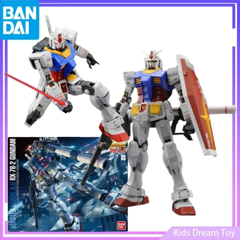 Bandai in Stock Original Mg 1/100 Gundam Anime Figures Master Grade 3.0 RX-78-2 Gundam Action Figures PVC Collectible Model Hračky