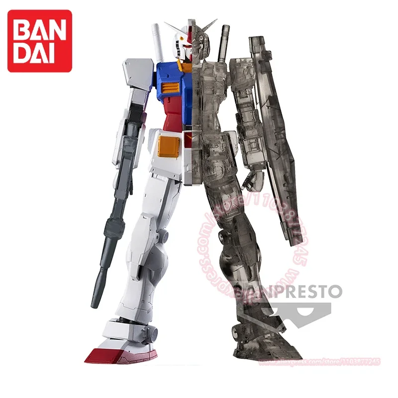 Bandai Model Mobile Suit Gundam Figure Interiér čierna priesvitná štruktúra RX-78-2 DECORÁCIA DARKET DISTICKÝ DETI